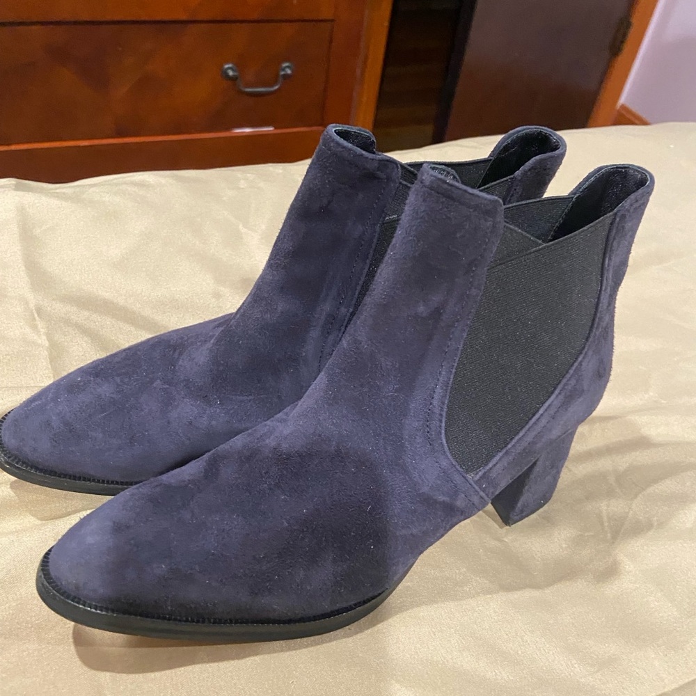 Stylish Black Suede Ankle Boots